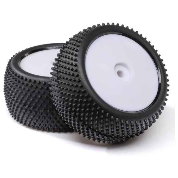 Losi koleso s pneu Big Shot, zadný, disk biely (2): Mini-B