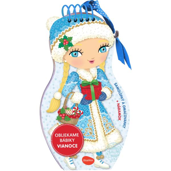 Obliekame bábiky VIANOCE – omaľovánky