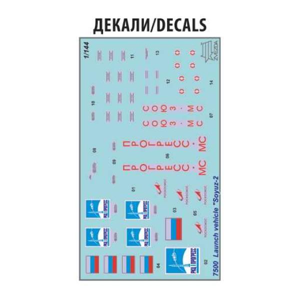 Model Kit vesmír 7500 - Sojuz Rocket (1:144) (obrázek 5)