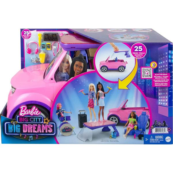 Mattel Barbie Dreamhouse Adventures Transformující se auto GYJ25