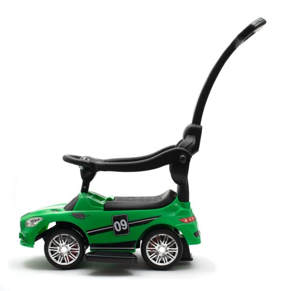 Dětské odrážedlo se zvukem a vodící tyčí Baby Mix RACER zelené (obrázek 9)