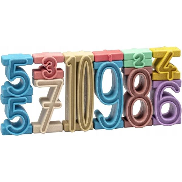 Wissner Dřevěná sada stohovacích čísel 11 ks