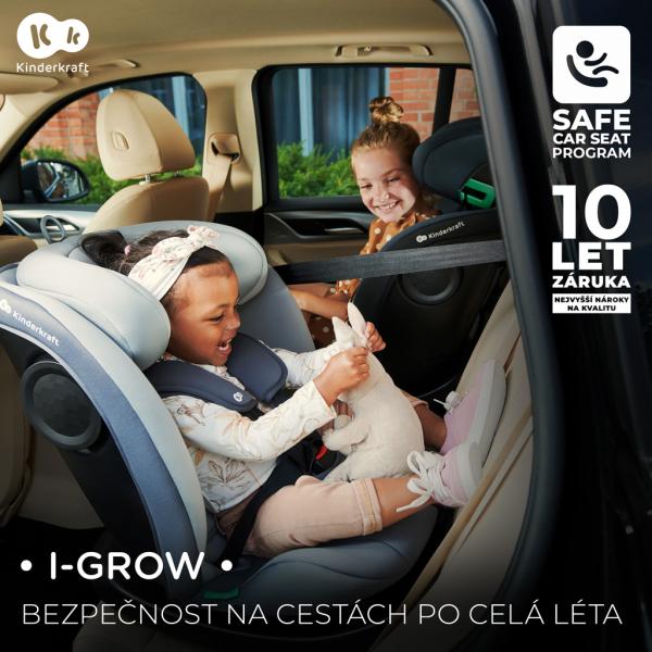 KINDERKRAFT Autosedačka I-Grow I-size 40-150 cm Modrá (obrázek 11)