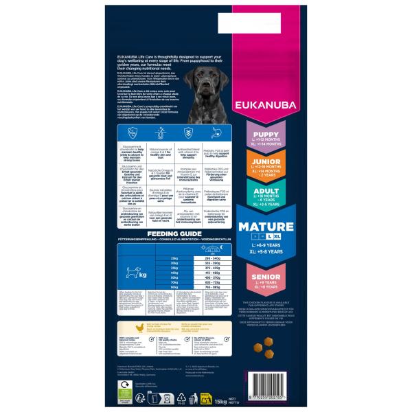 Krmivo EUKANUBA Mature Large bohaté na čerstvé kuře 15 kg (obrázek 3)
