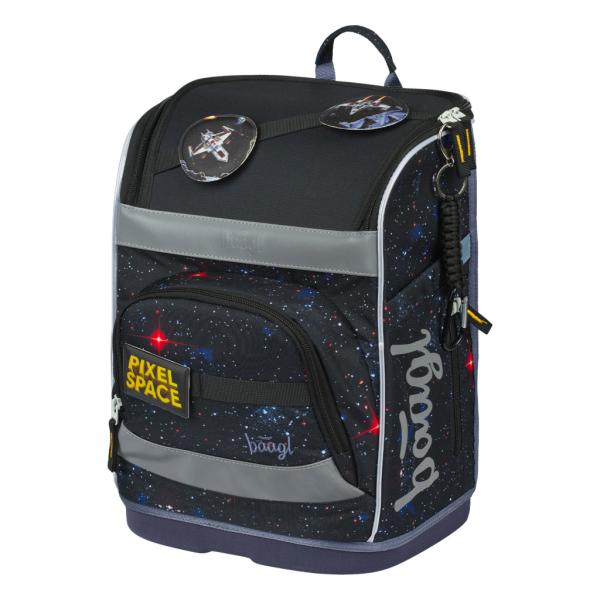 BAAGL SADA 5 Zippy Plus Pixel Space: aktovka, penál, sáček, zástěra, peněženka (obrázek 3)
