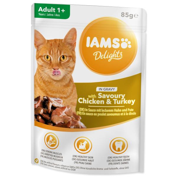 Kapsička IAMS kuře a krůtí v omáčce 85g (obrázek 4)