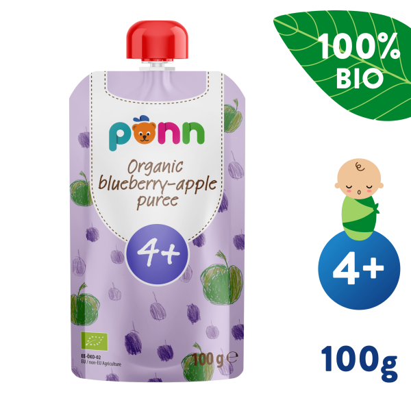 SALVEST Ponn BIO Jablko s borůvkami (100 g)