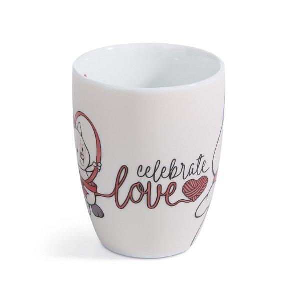 NICI hrnek Kočička ´´Celebrate Love´´ 310ml, porcelán, v dárkové krabičce