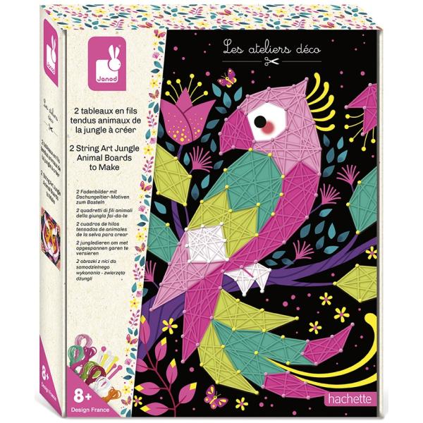 Janod Atelier Set Maxi CreăM Cu șNururi Junglă De La 8 Ani-image