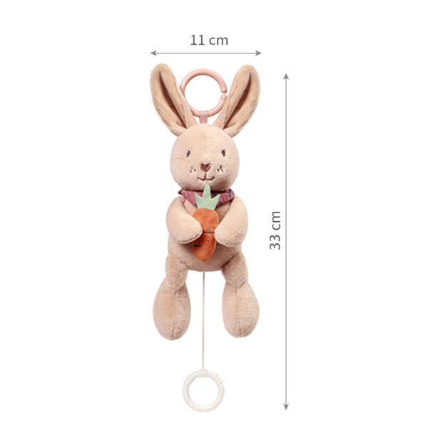 BABYONO Hračka hudební na C-kroužku Rabbit Karo 0m+ (obrázek 6)