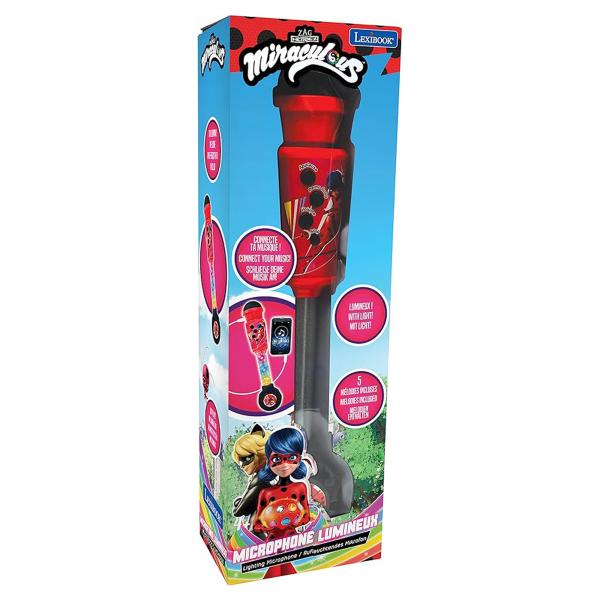 Lexibook Svítící trendy mikrofon Miraculous s melodiemi (obrázek 5)