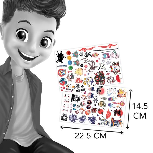 BeTeens Dočasné tetování ve stylu MANGA &amp; KAWAII (obrázek 4)