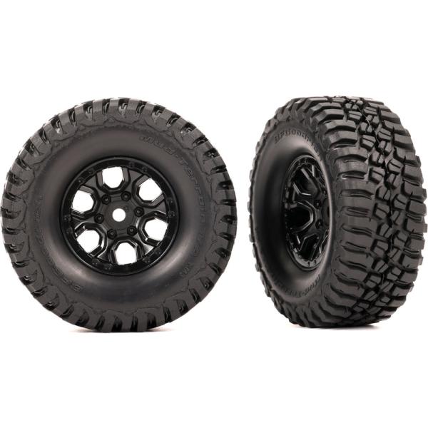 Traxxas koleso 1.0", disk spoke, pneu BFGoodrich Mud-Terrain T/A KM3 (2)