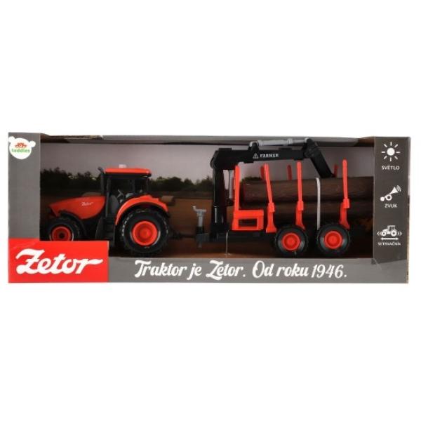 Traktor Zetor s vlekem s naklad. ramenem plast na setrvačník na bat. se svět. se zvukem (obrázek 5)