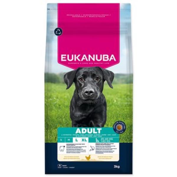 Krmivo EUKANUBA Adult Large bohaté na čerstvé kuře 3 kg