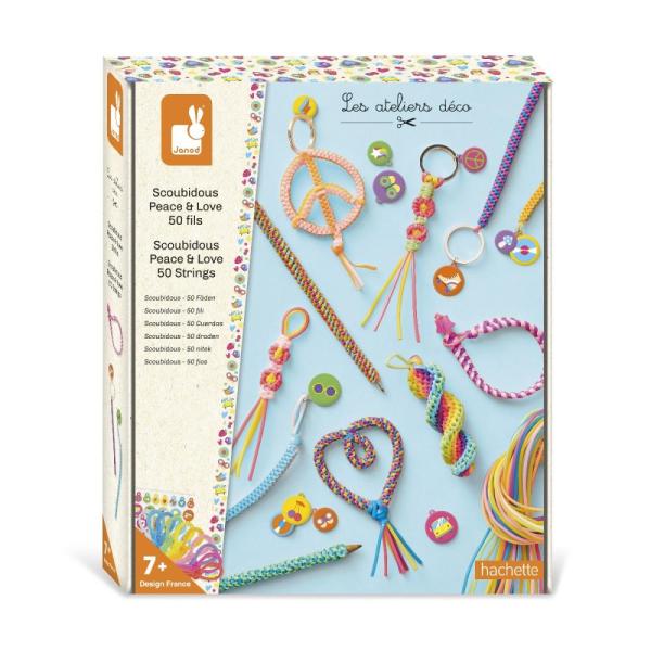 Janod Atelier Maxi Kreativní Sada TvoříMe S BužíRkami Scoubidou MíR A LáSka-image