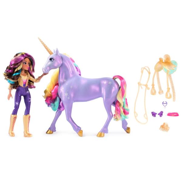 Unicorn Academy Světelný jednorožec WildStar a Sophia 24 cm
