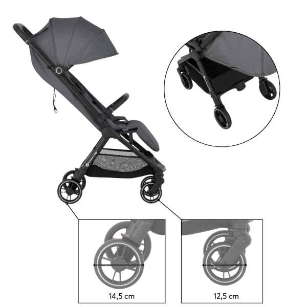 PETITE&MARS Kočárek sportovní Zip Smoky Anthracite (obrázek 7)