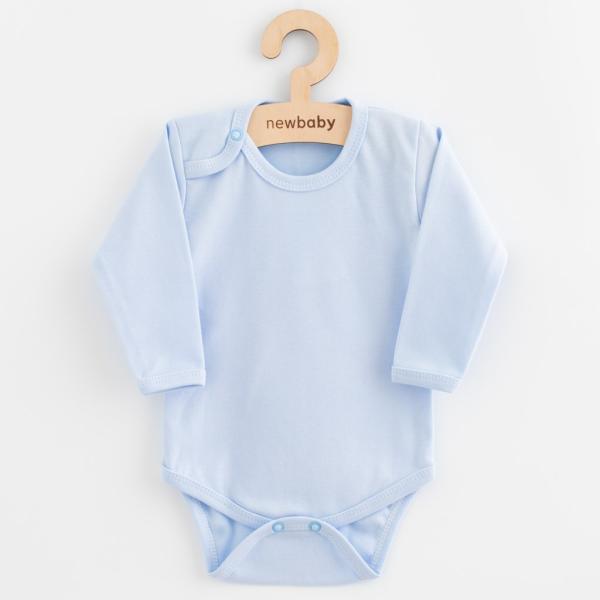 Kojenecké body celorozepínací New Baby Classic II modré 56 (0-3m)
