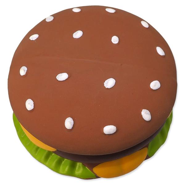 Hračka DF Latex hamburger so zvukom 8cm
