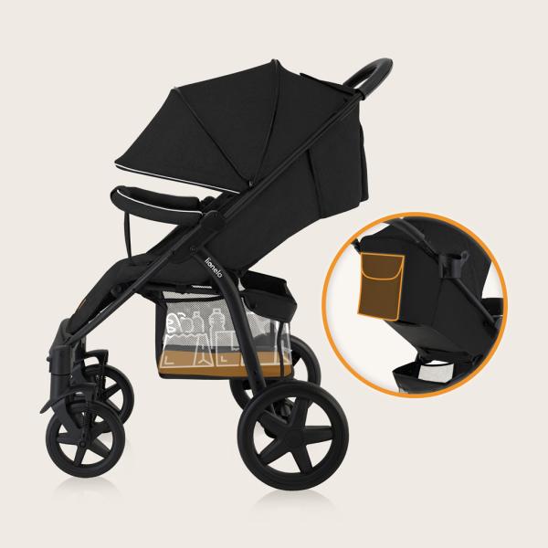 Lionelo Kočárek sportovní Annet Plus Black Carbon (obrázek 8)