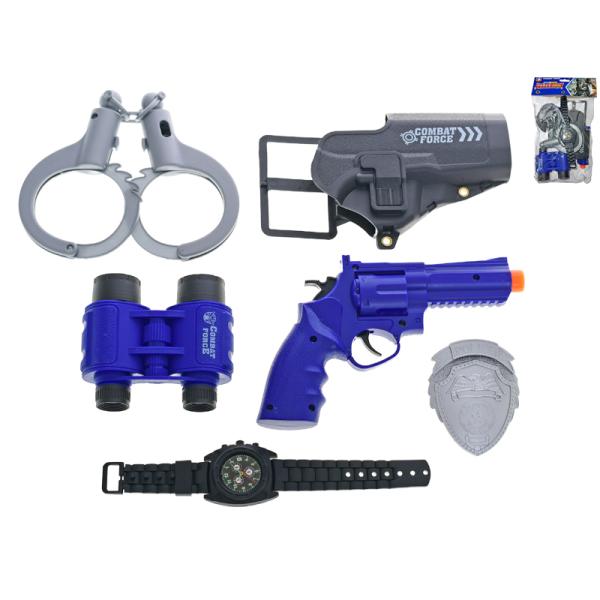 Policajní set s pistolí a doplňky 5ks