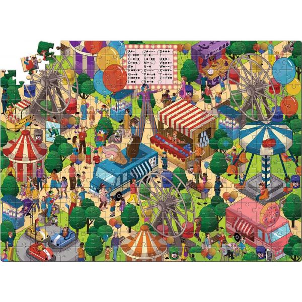 Clementoni MYSTERY PUZZLE 300 dílků - Chyť zloděje v lunaparku (obrázek 4)