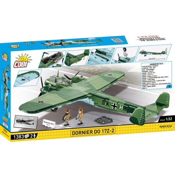 Cobi II WW Dornier DO 17Z-2, 1:32, 1383 k, 2 f