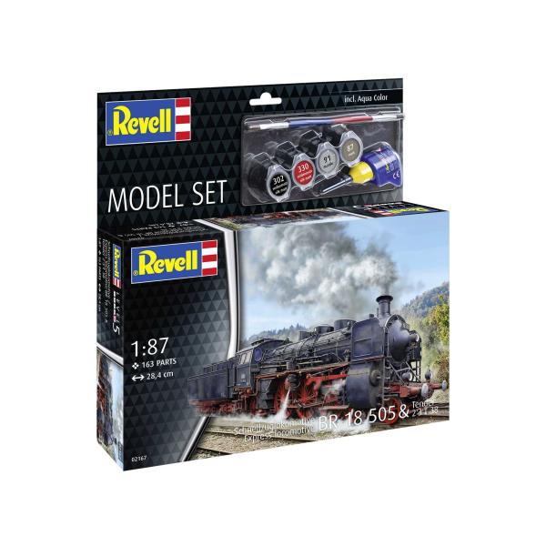 ModelSet lokomotiva 62167 - Express Loco BR 18 505 with Tender (1:87)