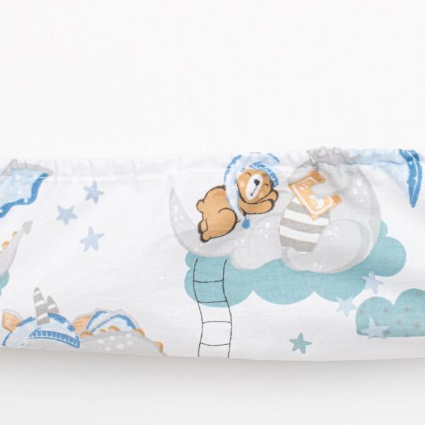 Bavlněné prostěradlo do postýlky New Baby Dráček 120×60 cm