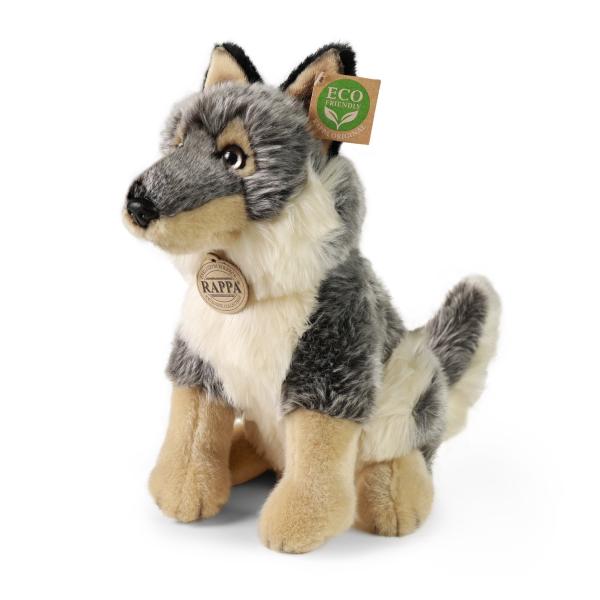Plyšový vlk sediaci 28 cm ECO-FRIENDLY