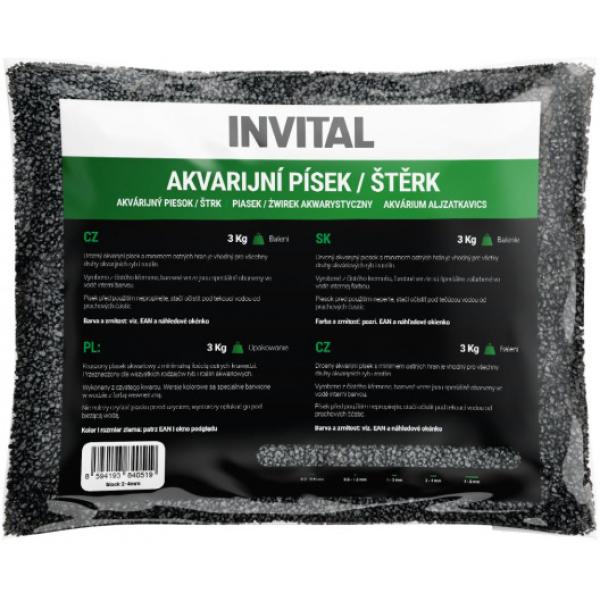 Akváriový písek černý 0,8-1,2mm 25kg