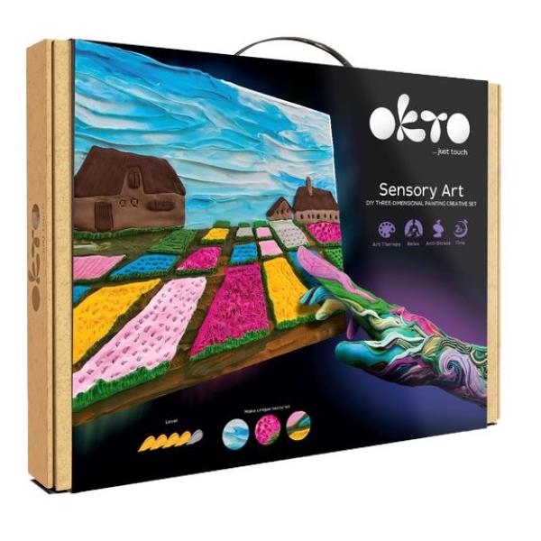 OKTO SENSOTY ART výtvarná sada  ”Kvetinové záhony v Holandsku” 30x40 cm