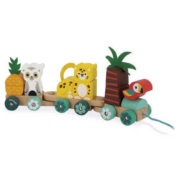 Janod Drevený vláčik pre deti Tropik