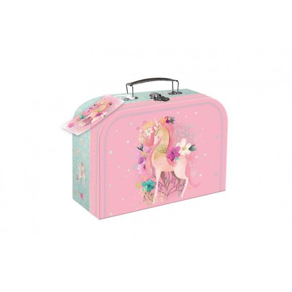 Kufrík/Kufor školský papierový Magical World s jednorožcom