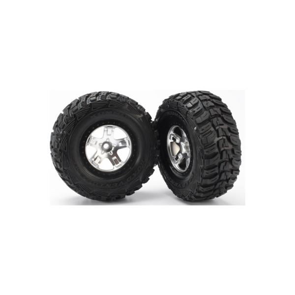 Traxxas Kolo 2.2 / 3.0", Disk Sct Satenasto čRn, Pnevmatike Kumho (2) (2WD Spredaj)-image