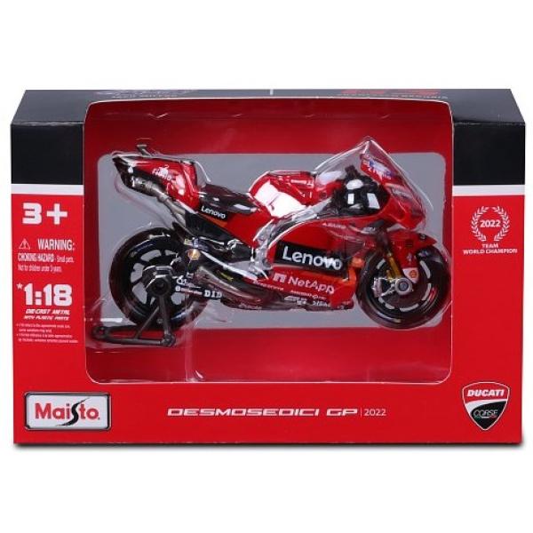 Maisto – Motocykl, Ducati Lenovo tým 2022, (#43 Jack Miller), 1:18