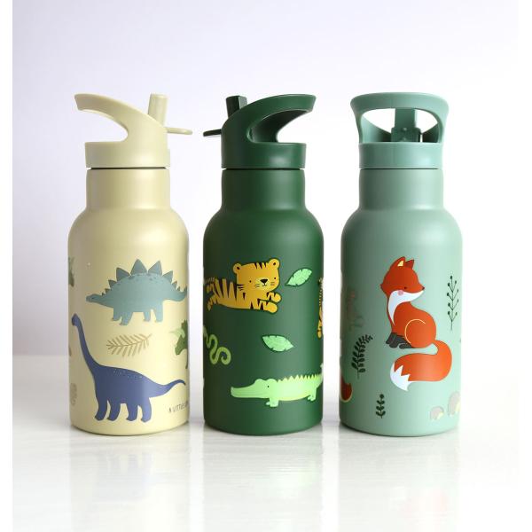 A Little Lovely Company - nerezová láhev na pití, 350 ml - dinosauři (obrázek 8)