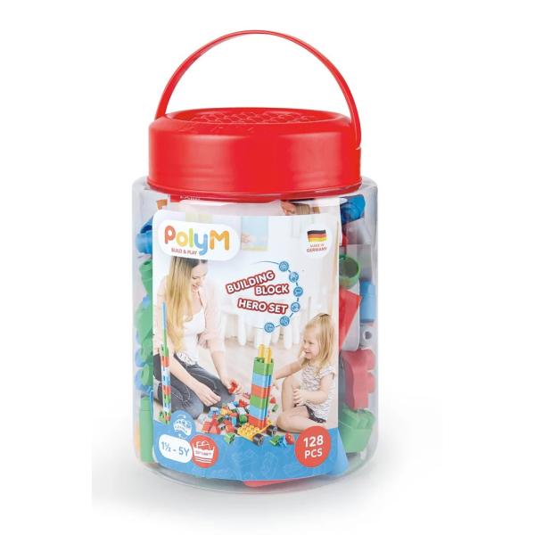 Hape Stavebnica PolyM 128 ks
