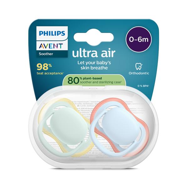 Philips Avent Dudlík ultra air modrá/zelená 0-6m chlapec 2 ks (obrázek 4)