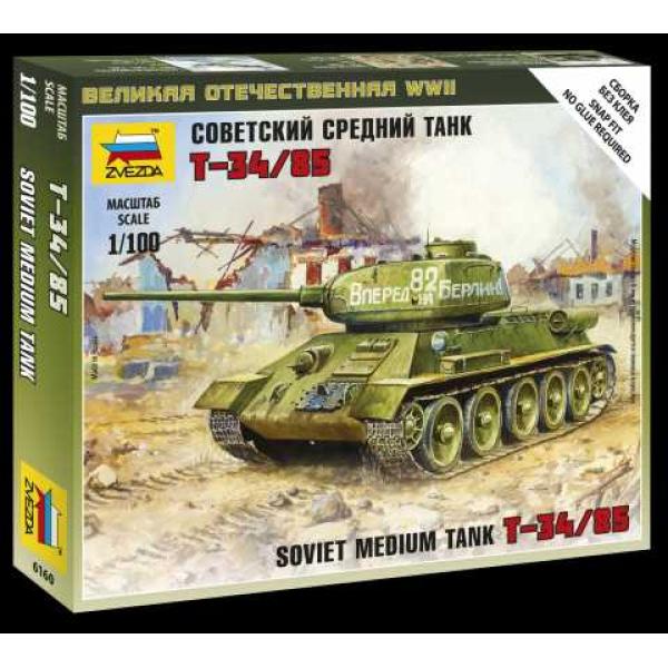 Wargames (WWII) tank 6160 - Soviet Medium Tank T-34/85 (1: 100)
