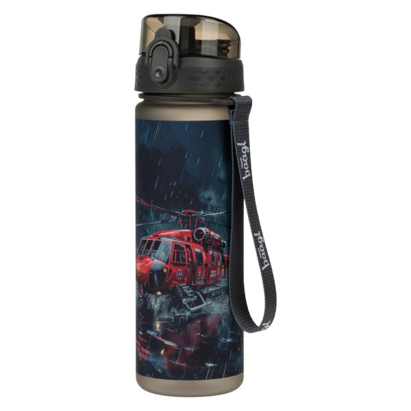 Baagl Borraccia Per Bambini, A Prova Di Perdite, 500 Ml, Per Scuola, Sport, Calcio, Per Ragazzi, Ragazze, In Tritan (Motivo: Soccorritori)-image