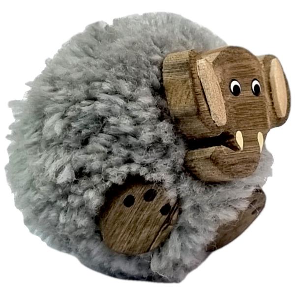2Kids Toys Dřevěná magnetka velká pompon Slon (obrázek 4)