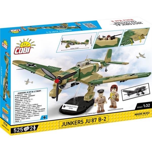 Cobi II WW Junkers Ju-87, 1:32, 521k, 2f