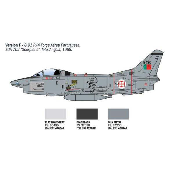 Model Kit letadlo 92645 - G.91 R1/R3 "Gina" (1:48) (obrázek 11)