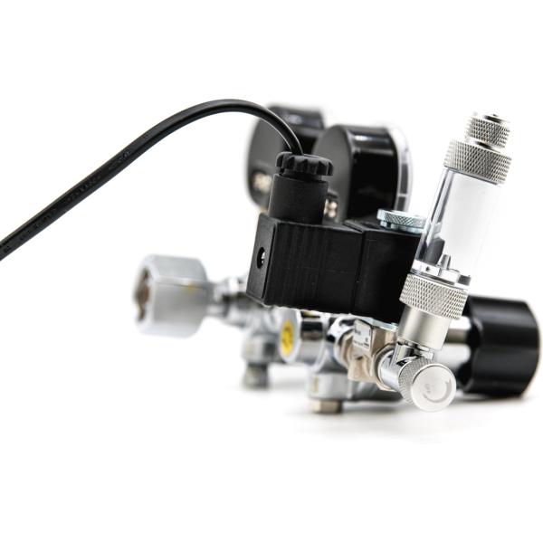 Kompletní dvoustupňová sada CO2 s nočním spínačem a 5l lahví