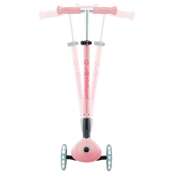 Globber dětská skládací koloběžka Elite Lights Pastel Pink (obrázek 8)