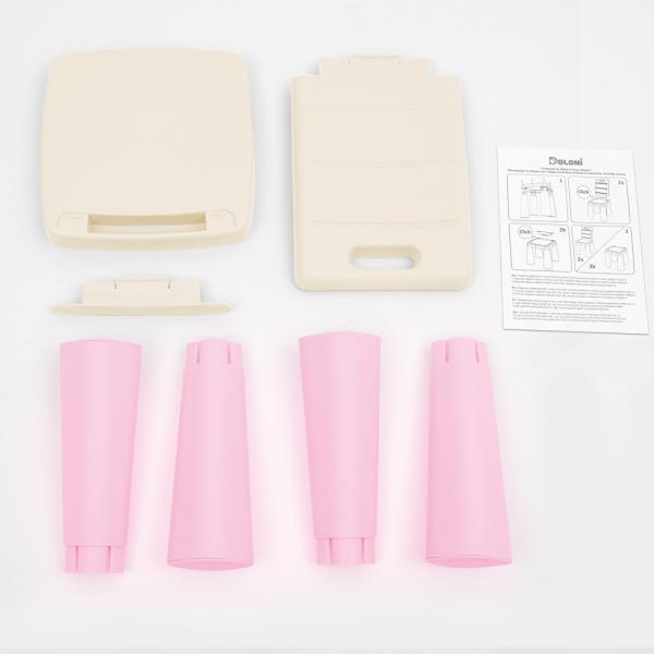 DOLONI Dětský stůl a 2 židle růžová (obrázek 3)