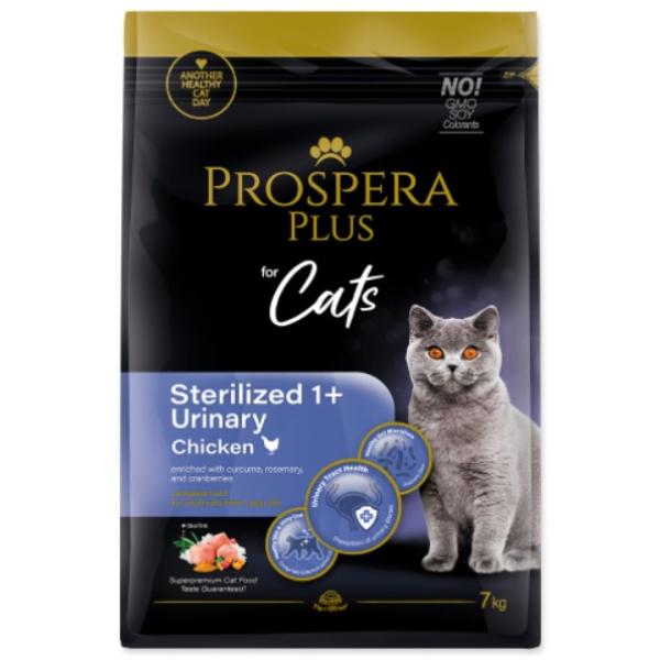 Prospera Plus Sterilizované 1+ Kuracie Močové 7kg
