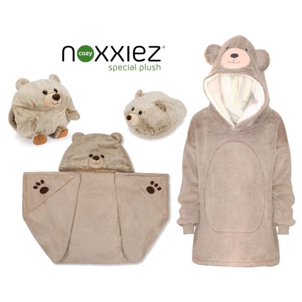 Cozy Noxxiez CH328 Medvěd - hřejivá televizní mikinová deka s kapucí pro děti 7 - 12 rok (obrázek 5)